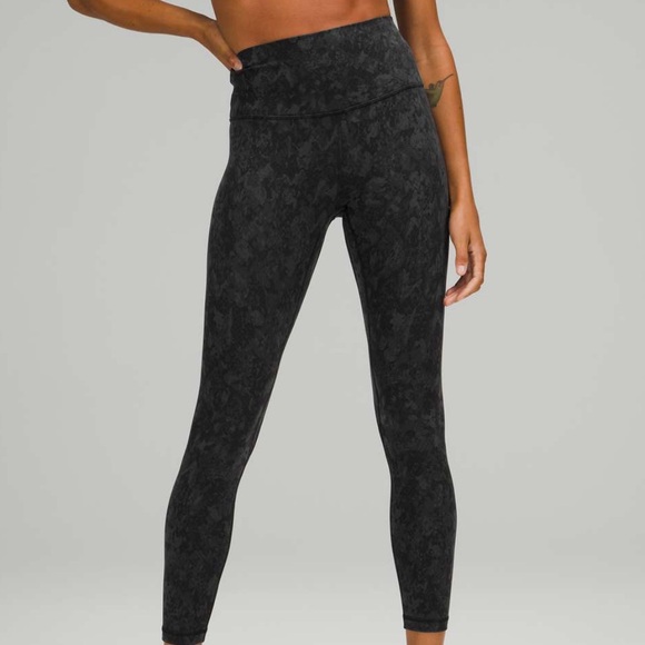 Lululemon align high-rise pant 25” size 2 in color hideaway camo deep coal multi - Picture 1 of 5